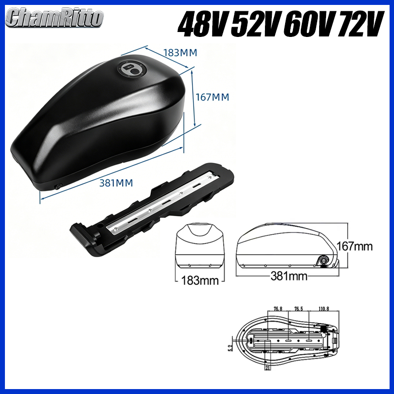 전기 자전거용 48V, 72V 다운 튜브 배터리, 21 - 72V 50Ah 21700 Lithium Battery 리뷰 및 가격