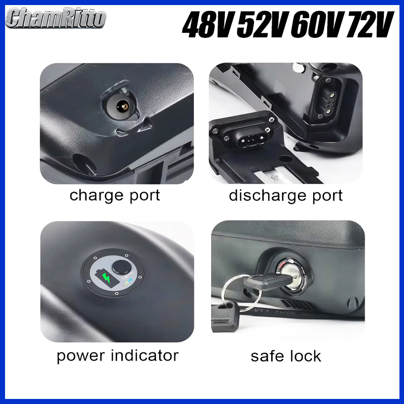 전기 자전거용 48V, 72V 다운 튜브 배터리, 21 - 72V 50Ah 21700 Lithium Battery 리뷰 및 가격